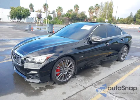 2017 Infiniti Q50 3.0T Red Sport 400 из США, поврежденный, VIN JN1FV7APXHM851133